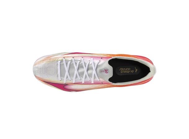 Mizuno Alpha III Elite MIX Hvit/Rosa10,5 Fotballsko, naturgress 