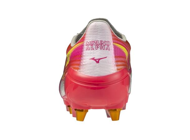 Mizuno Alpha III Elite MIX Hvit/Rosa10,5 Fotballsko, naturgress 