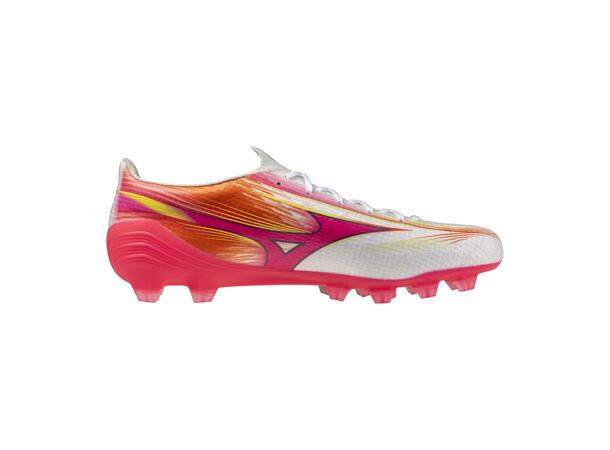 Mizuno Alpha III Pro Hvit/Rosa 8,5 Fotballsko, naturgress 