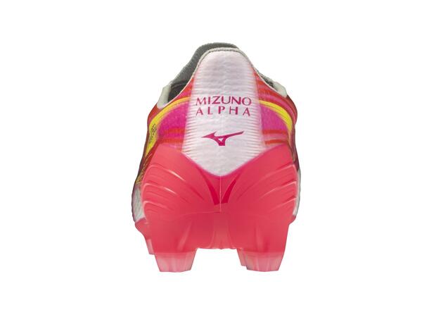 Mizuno Alpha III Pro Hvit/Rosa 8,5 Fotballsko, naturgress 