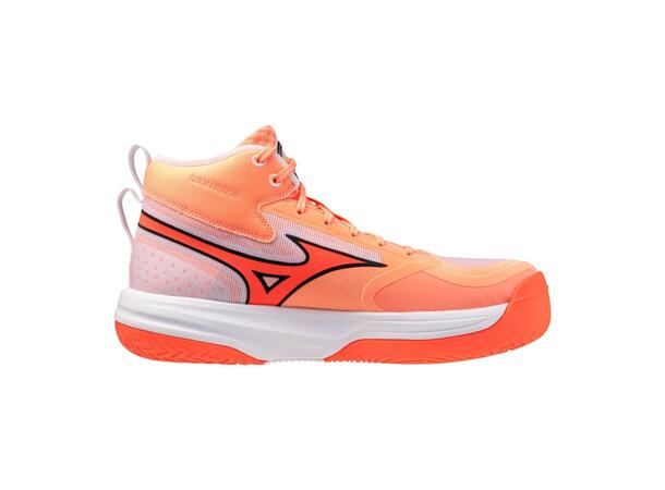 Mizuno Neo Jump Mid Rosa/Oransje 11,5 Volleyballsko for høyere hopp - mid-cut 