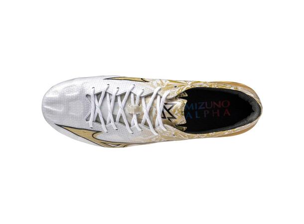 Mizuno a Elite Hvit/Gull 10,5 Maks fart på gress og kunstgress 
