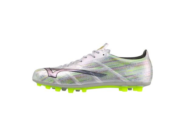 Mizuno a II Elite AG Hvit/Sølv 8,5 Fotballsko til gress og kunstgress 