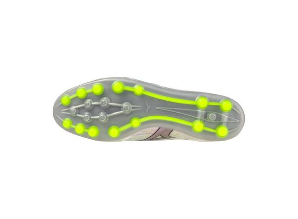 Mizuno a II Elite AG Hvit/Sølv 8,5 Fotballsko til gress og kunstgress 