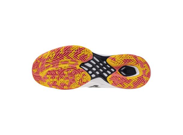 Wave Claw 3 Hvit/Oransje 6,5 Sko til badminton 