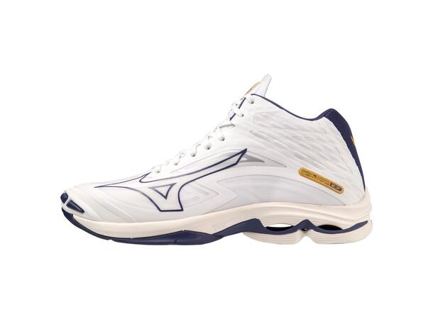 Wave Lightning Z7 MID Hvit/Blå 12 Lett og stabil innendørssko 