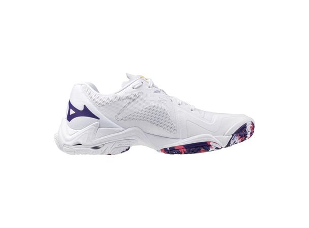 Wave Lightning Z8 W Hvit/Lilla 8,5 Lett og stabil innendørssko 