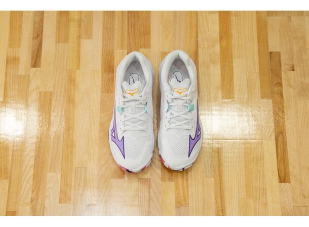 Wave Lightning Z8 W Hvit/Lilla 8,5 Lett og stabil innendørssko 
