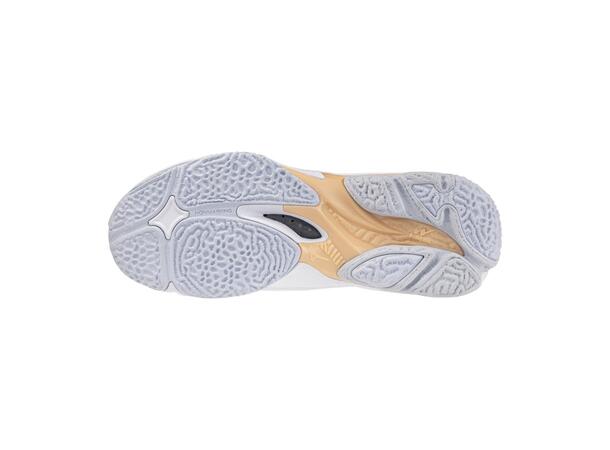 Wave Lightning Z8 W Hvit/Lys blå 7,5 Lett og stabil innendørssko 