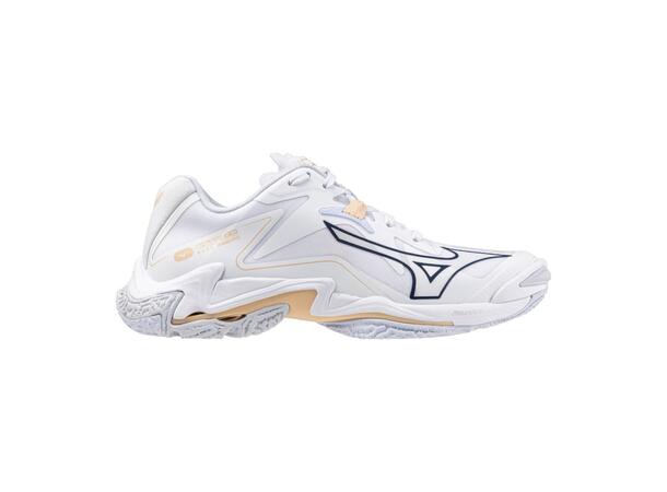 Wave Lightning Z8 W Hvit/Lys blå 7,5 Lett og stabil innendørssko 