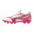 Mizuno Alpha III Select Jr Hvit/Rosa 2,5 Fotballsko, naturgress 