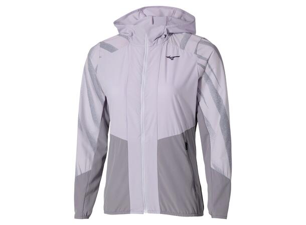 Active Alpha Hooded Jacket W Blågrå M Lett og komfortabel løpejakke 