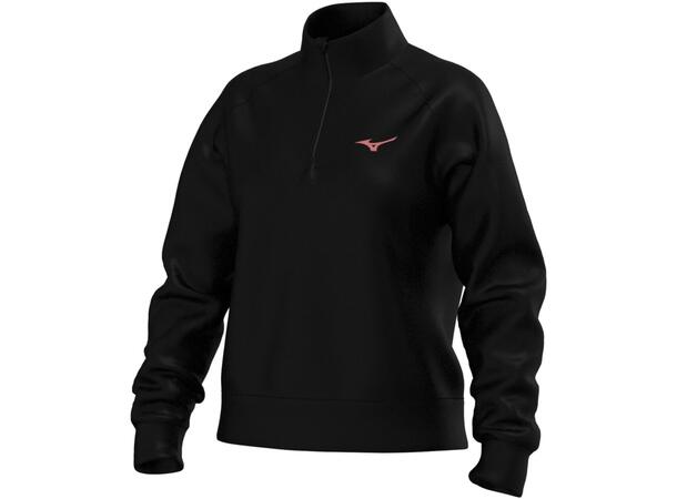 Athletic 1/4 Zip Top Sort S Half-zip genser til dame 