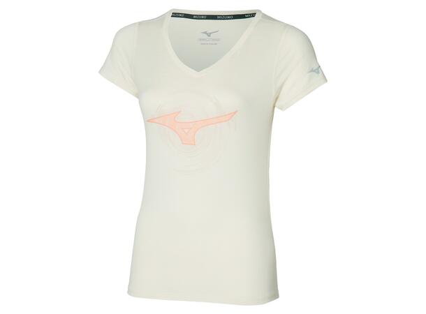 Impulse Core RB Tee W Hvit S Myk, teknisk T-skjorte til dame 