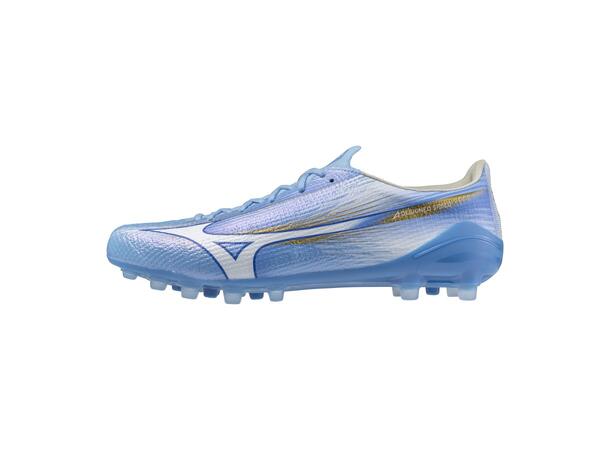 Mizuno Alpha III Elite AG Blå/Hvit 9,5 Fotballsko, gress og kunstgress 