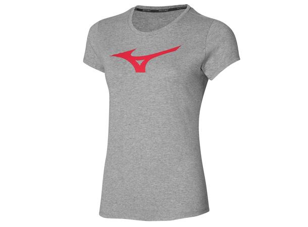 RB Logo Tee W Grå L T-skjorte dame 
