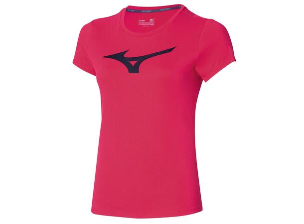 RB Logo Tee W Rød S T-skjorte dame 