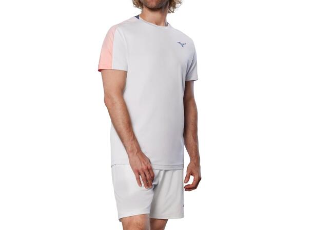 Tennis Short Sleeve Tee Grå XL T-skjorte til tennis, padel og trening 