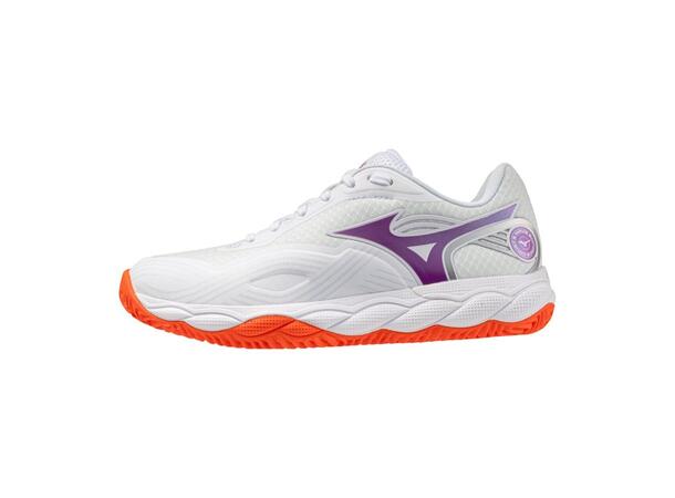 Wave Enforce Court 2 CC W Hvit/Lilla 4,5 Sko til padel og tennis, dame 