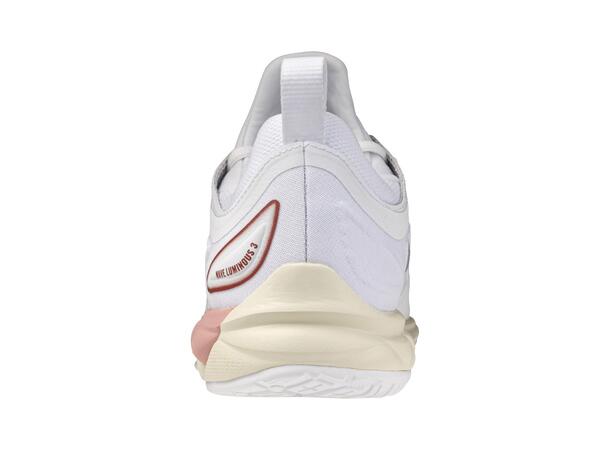 Wave Luminous 3 W Hvit/Rosa 3,5 Populær innendørssko, dame 