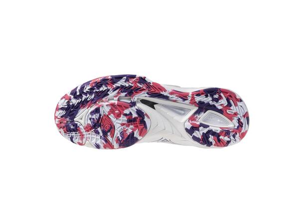 Wave Mirage 5 W Hvit/Lilla 8,5 Toppmodell til håndballspilleren 