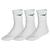 Training 3P Socks With Line Hvit/Grønn M 3-pakning med treningsstrømper 