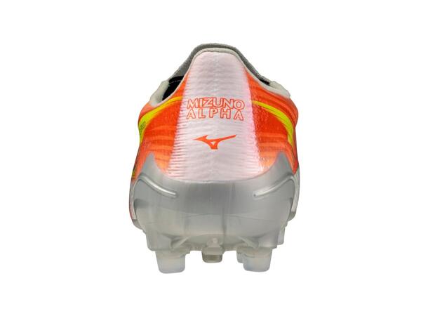 Mizuno Alpha III Elite AG Hvit/Ora 8,5 Fotballsko, gress og kunstgress 