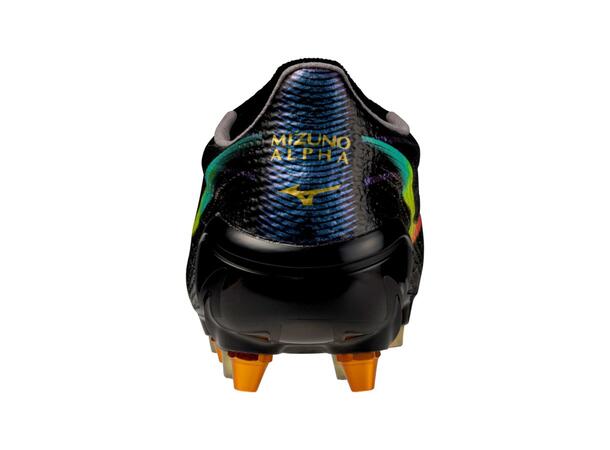 Mizuno Alpha III Elite MIX Sort/Ora 8 Fotballsko, naturgress 
