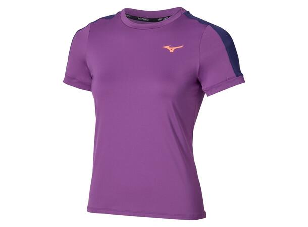 Tennis Short Sleeve Tee W Lilla M T-skjorte til tennis 