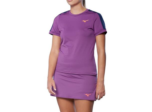Tennis Short Sleeve Tee W Lilla M T-skjorte til tennis 