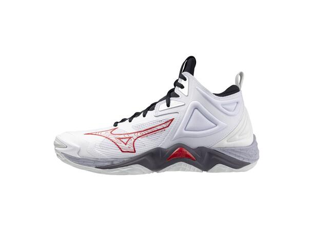 Wave Momentum 3 MID Hvit/Rød 8,5 Toppmodell - mid-cut 