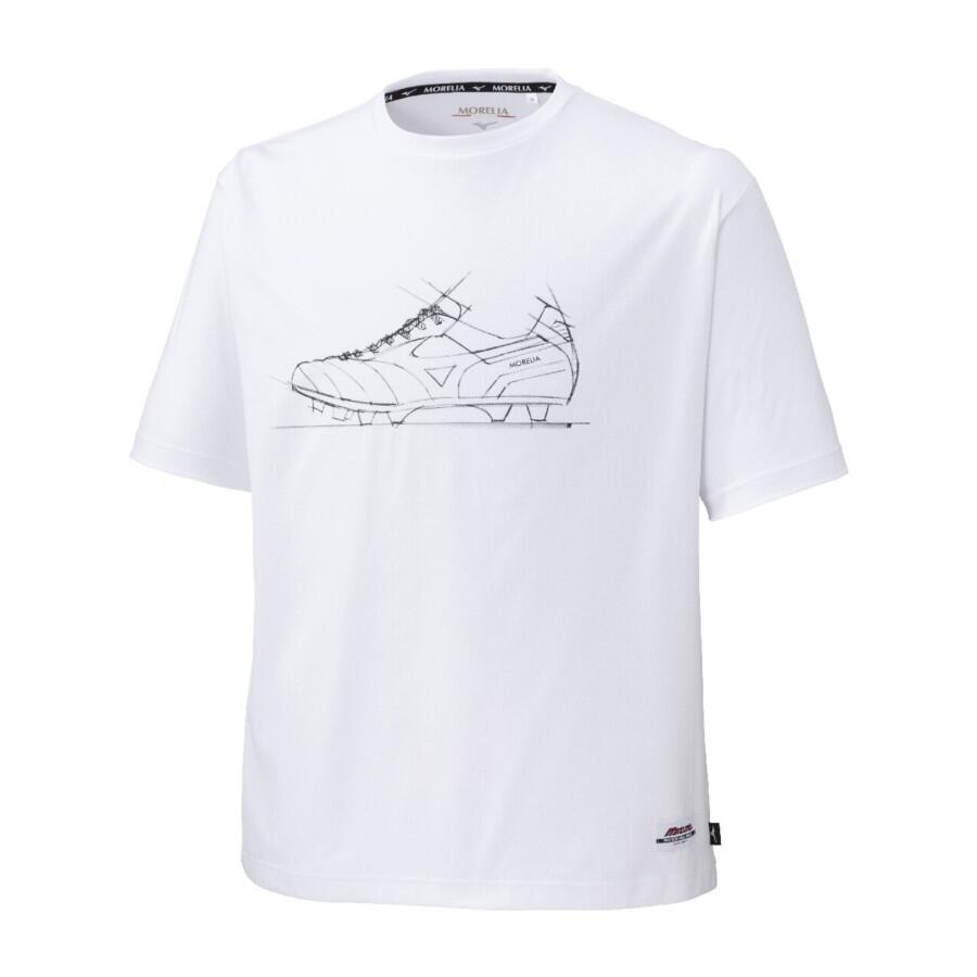 Mo Off Print Tee HS Hvit S Eksklusiv Morelia t-skjorte