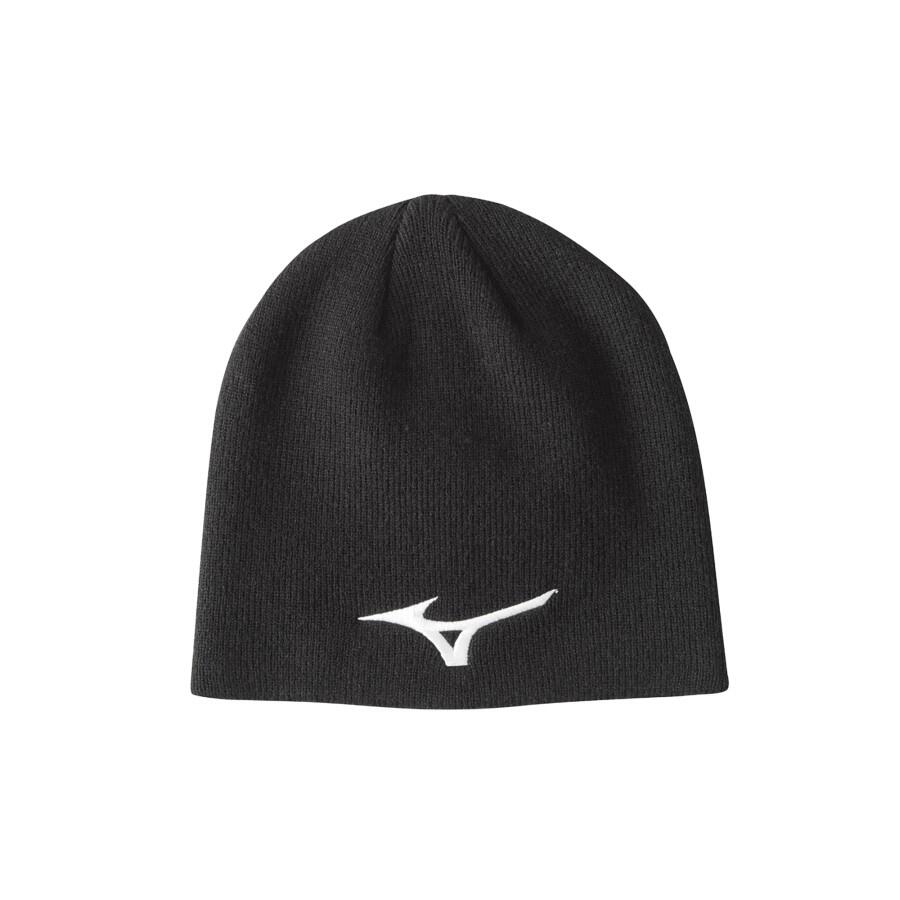 Mizuno Promo Beanie Sort NS Komfortabel og varm lue