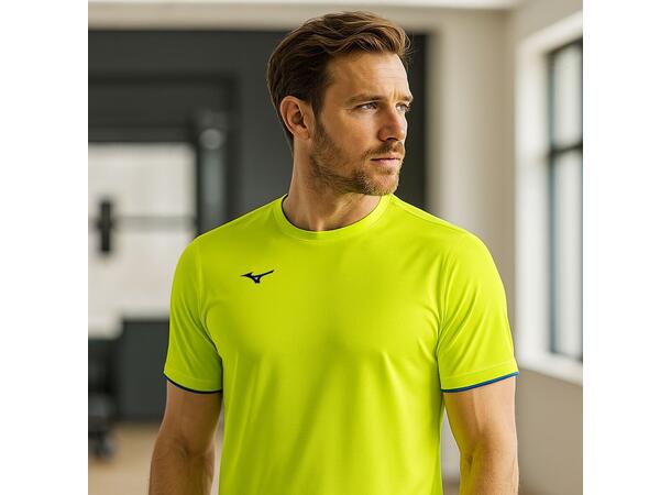 Men Core SS Tee Gul/Blå M Teknisk T-skjorte til trening 