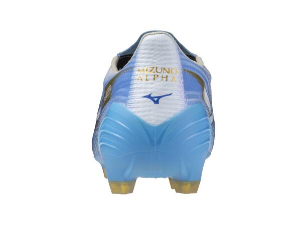 Mizuno Alpha III Elite Blå/Hvit 9,5 Fotballsko til naturgress 