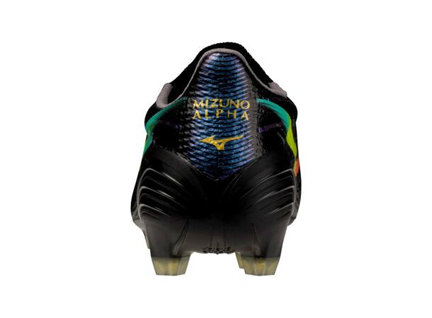 Mizuno Alpha III Elite Sort/Oransje 4 Fotballsko til naturgress 