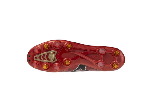 Mizuno Alpha II Japan MIX Rød/Sort 8,5 Fotballsko til naturgress 