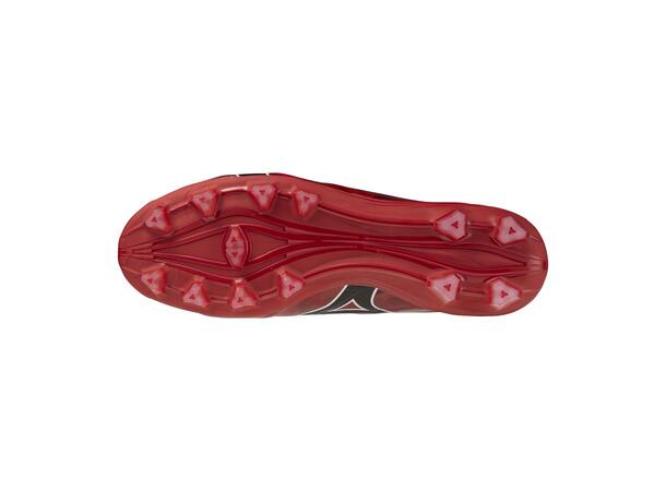 Mizuno Alpha II Pro Rød/Sort 9,5 Fotballsko til gress 