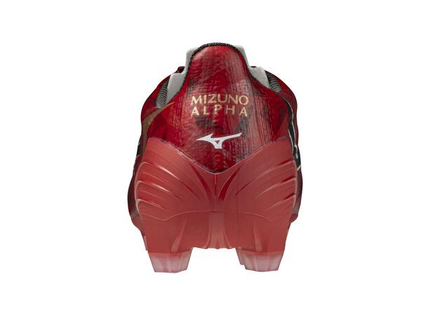 Mizuno Alpha II Pro Rød/Sort 9,5 Fotballsko til gress 