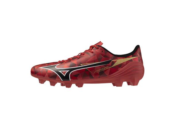 Mizuno Alpha II Select Rød/Sort 9,5 Fotballsko til gressbaner 