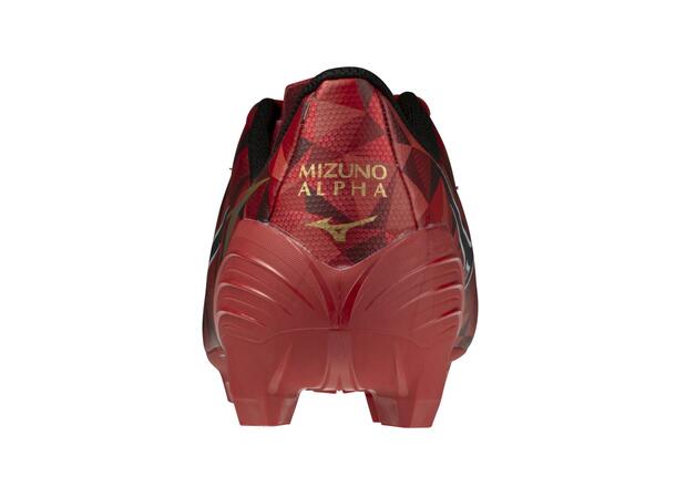 Mizuno Alpha II Select Rød/Sort 9,5 Fotballsko til gressbaner 