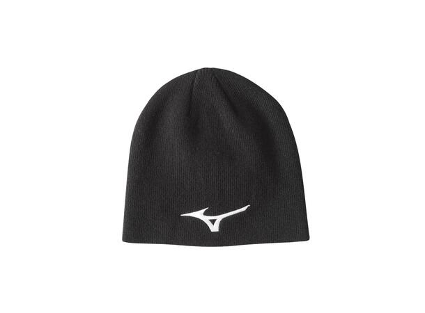 Mizuno Promo Beanie Sort NS Komfortabel og varm lue 