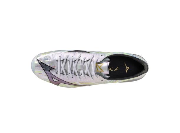 Mizuno a II Elite MIX Hvit/Sølv 12 Fotballsko til naturgress 