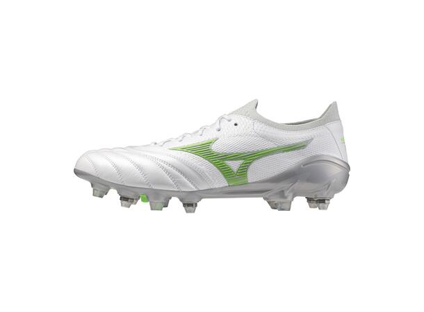 Morelia Neo IV ß Japan MIX Hvit/Grønn 7, Fotballsko naturgress 