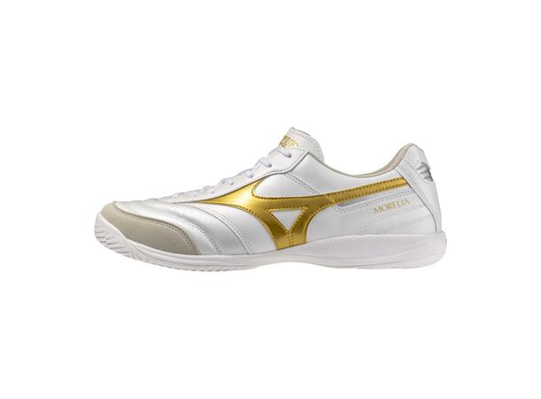 Morelia Sala Elite IN Hvit/Gull 8,5 Sko til futsal/innebandy 