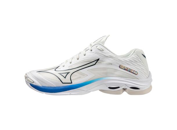Wave Lightning Z7 Hvit/Blå 14 Lett og stabil innendørssko 
