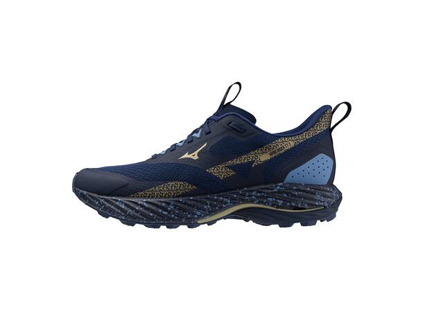 Wave Rider TT 2 Mork Bla Gull 8 Lopesko for asfalt og terreng Mizuno Norge