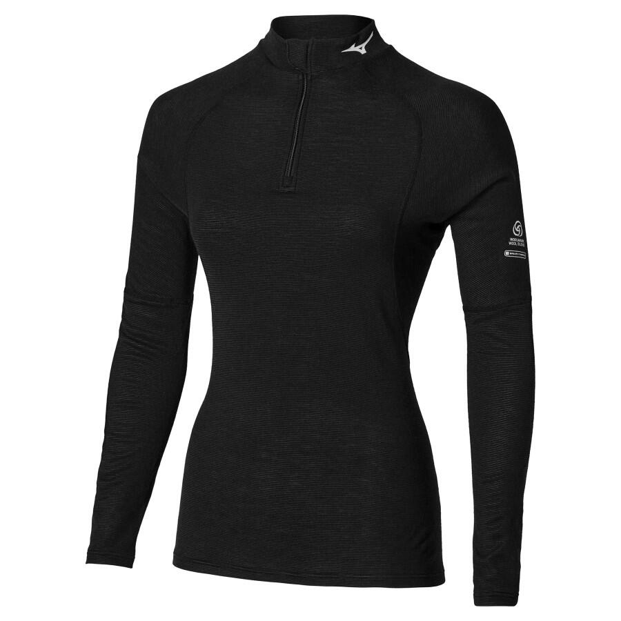 Premium Merino Wool Half Zip W Sort XS Half Zip dame
