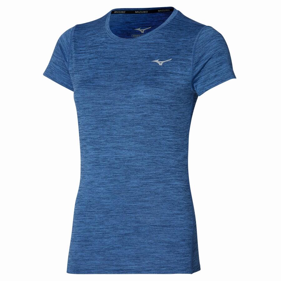 Impulse Core Tee W Blå S Myk, teknisk T-skjorte til dame