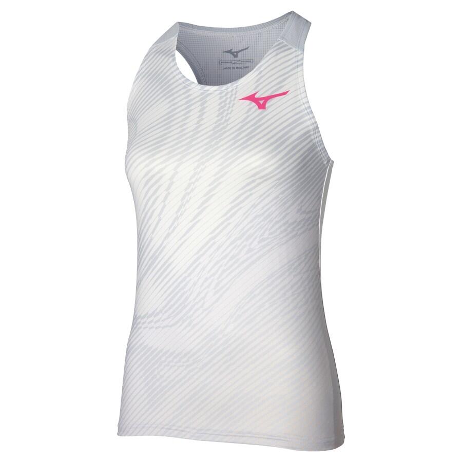 Charge Printed Tank W Hvit M Singlet til trening